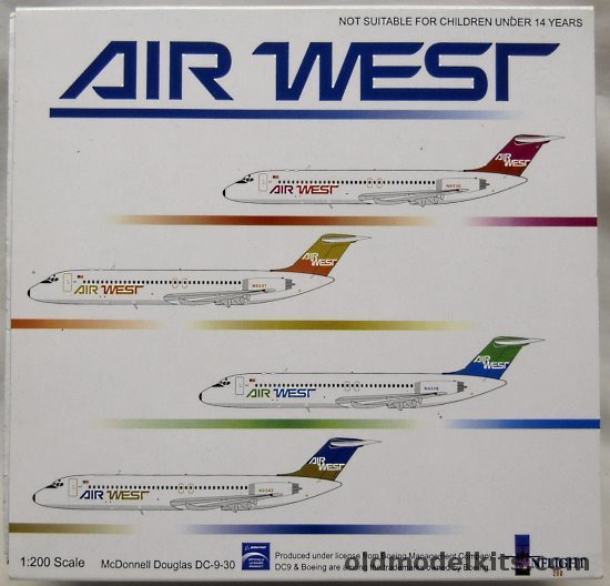 Inflight 1/200 McDonnell Douglas DC-9 Air West - (DC-9-30), IF932022 plastic model kit